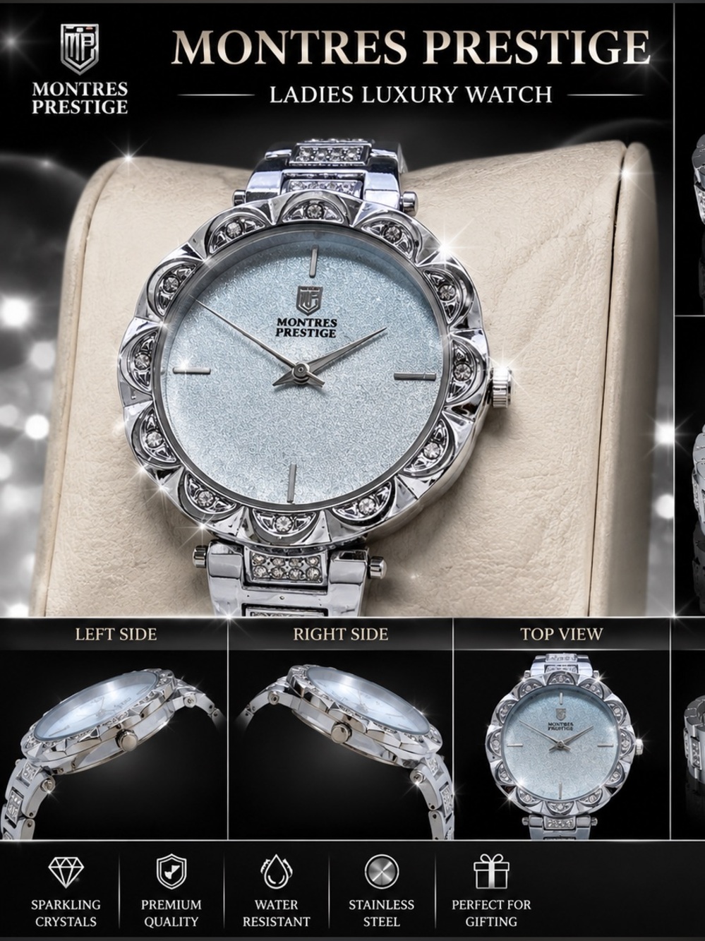 Montres Prestige X Invicta  Silver Crystal Accent Women's Watch